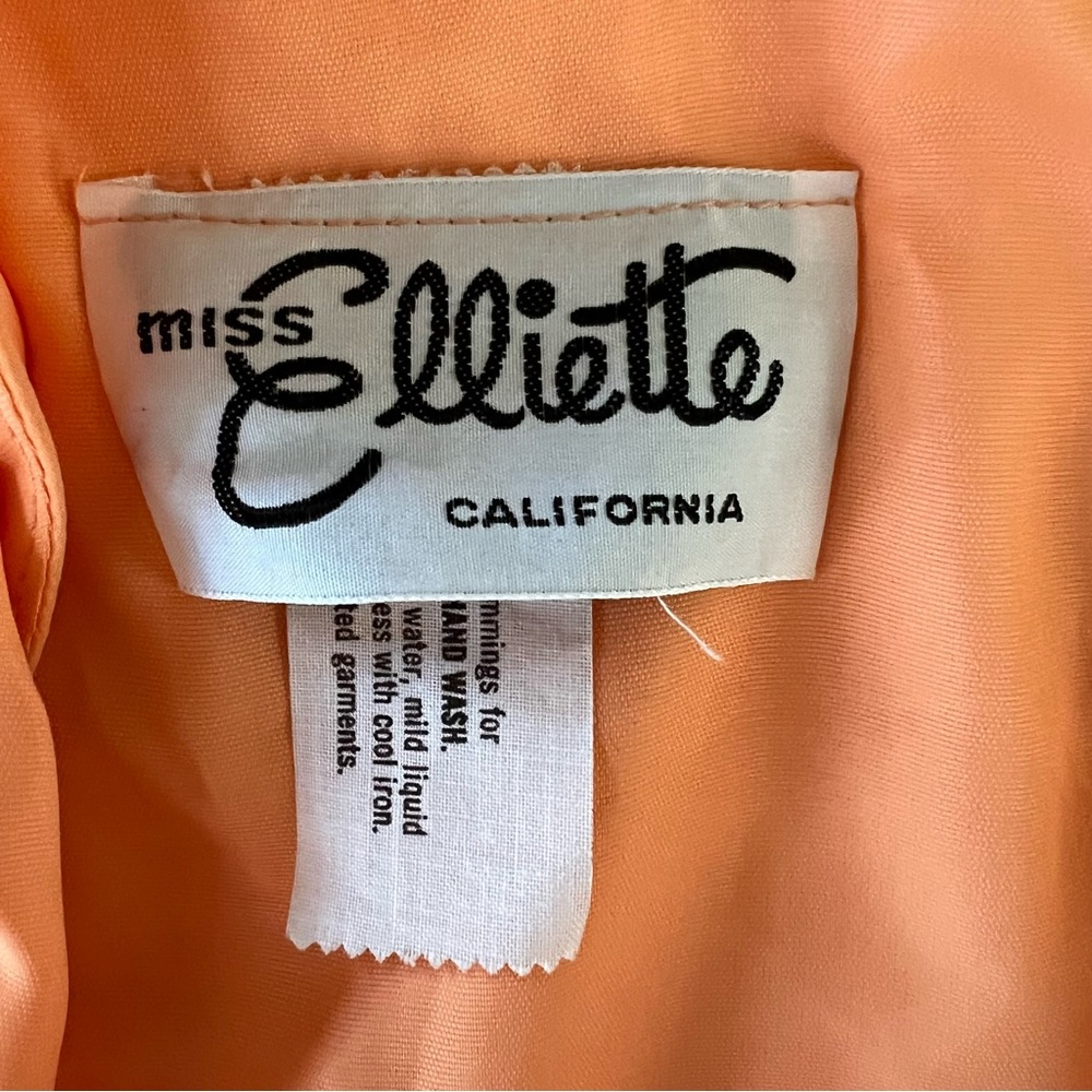 ๐HP๐ Vintage Miss Elliette California Floral Chiffon Layered Caplet Maxi Dress - Picture 12 of 16
